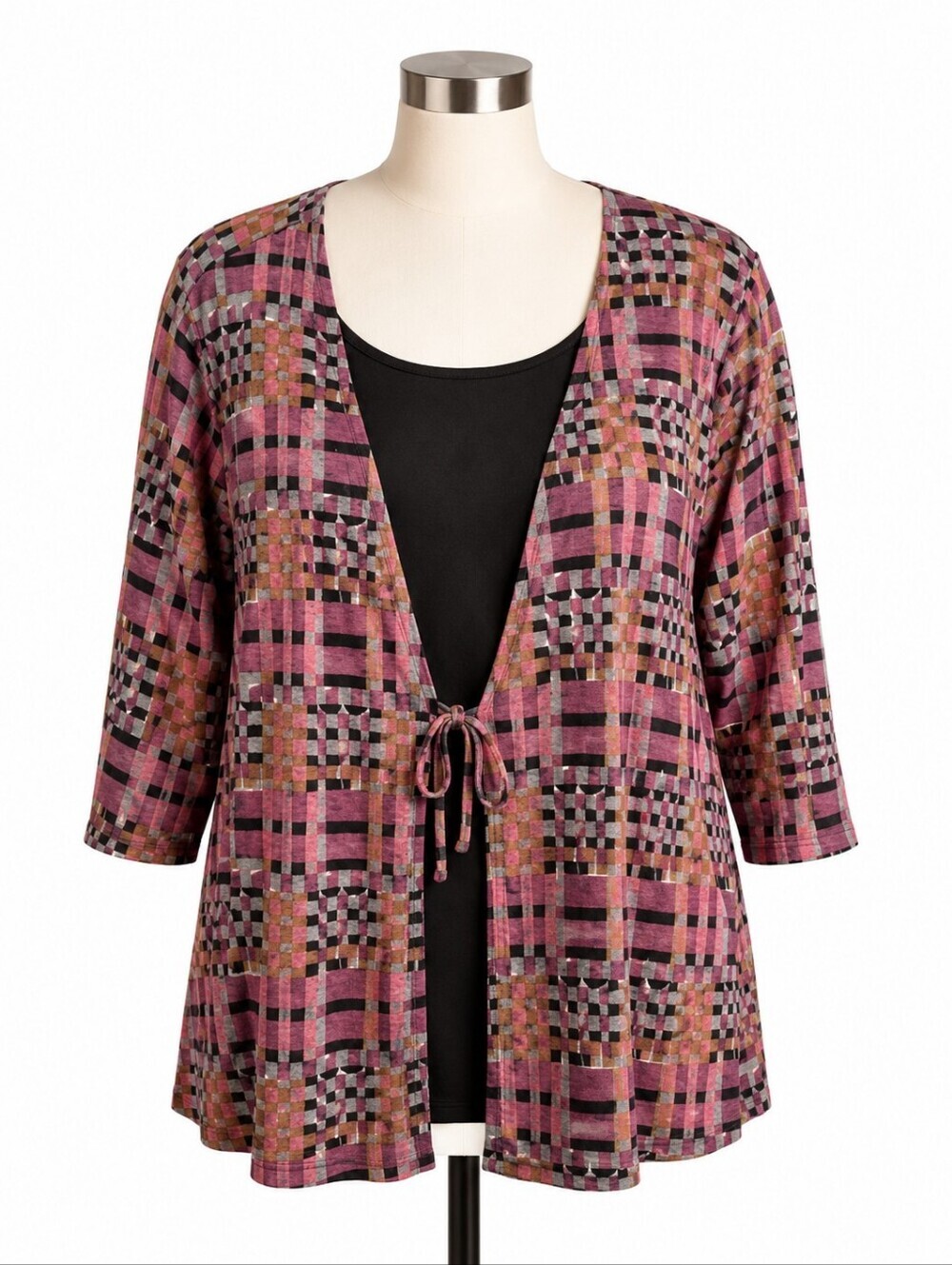 Russell Kemp Women's Multicolor Layered Scoop Neck Top Sz 3X Casual Travel
